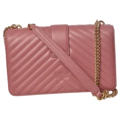 Pinko - Quilted Bag LoveClassicMix With Shoulder Chain and Logo - Pink - Bag - Made in Italy - Luxury Exclusive Collection - Avvenice