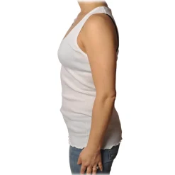 Pinko - Rowing Top Vasco7 in Cotton - White - Top - Made in Italy - Luxury Exclusive Collection - Avvenice