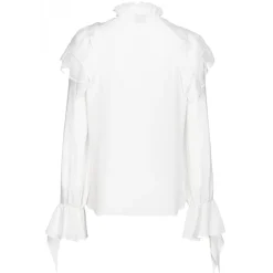 Pinko - Ruffled Blouse - White - Shirts - Made in Italy - Luxury Exclusive Collection - Avvenice