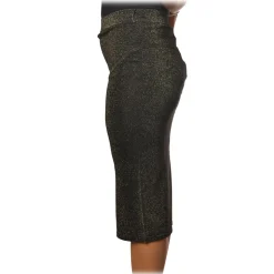 Pinko - Sheath Skirt Brevik in Lurex Knit - Grey - Skirt - Made in Italy - Luxury Exclusive Collection - Avvenice