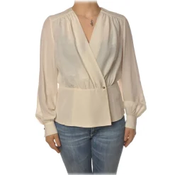 Pinko - Shirt Limitato1 Wallet Closure - White - Shirt - Made in Italy - Luxury Exclusive Collection - Avvenice