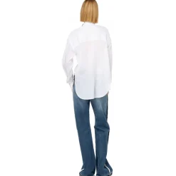 Pinko - Shirt with Plastron Detail with Pleats - White - Shirts - Made in Italy - Luxury Exclusive Collection - Avvenice