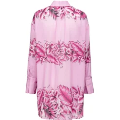 Pinko - Shirt with Tropical Print - Pink - Shirts - Made in Italy - Luxury Exclusive Collection - Avvenice