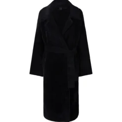 Pinko - Short Faux Fur Long Coat - Black - Jackets - Made in Italy - Luxury Exclusive Collection - Avvenice