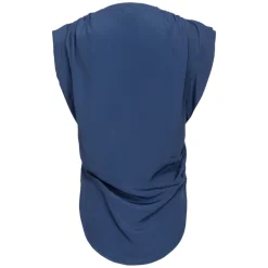 Pinko - Silk Blend V-Neck Top - Blue - Top - Made in Italy - Luxury Exclusive Collection - Avvenice