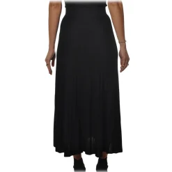 Pinko - Skirt Boga Midi Cannettè Effect - Black - Skirt - Made in Italy - Luxury Exclusive Collection - Avvenice