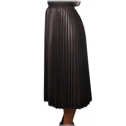 Pinko - Skirt Montare1 Midi Pleated Effect - Brown - Skirt - Made in Italy - Luxury Exclusive Collection - Avvenice