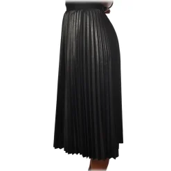 Pinko - Skirt Montare1 Midi Pleated Effect - Black - Skirt - Made in Italy - Luxury Exclusive Collection - Avvenice