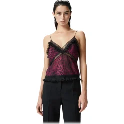 Pinko - Spotted Animal Print Short Top - Black/Pink - Top - Made in Italy - Luxury Exclusive Collection - Avvenice
