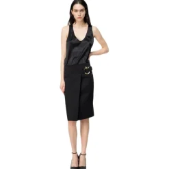 Pinko - Stretch Silk Satin Top - Black - Top - Made in Italy - Luxury Exclusive Collection - Avvenice