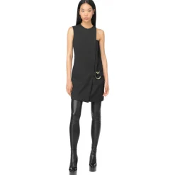 Pinko - Swallow Detail Dress - Black - Dress - Made in Italy - Luxury Exclusive Collection - Avvenice