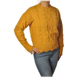 Pinko - Sweater Chianti with Braid - Yellow - Sweater - Made in Italy - Luxury Exclusive Collection - Avvenice