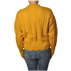 Pinko - Sweater Chianti with Braid - Yellow - Sweater - Made in Italy - Luxury Exclusive Collection - Avvenice