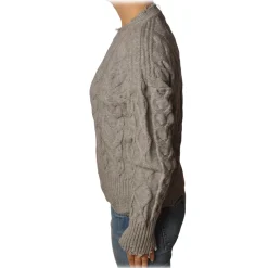 Pinko - Sweater Chianti with Braid - Grey - Sweater - Made in Italy - Luxury Exclusive Collection - Avvenice