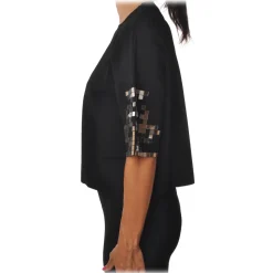 Pinko - Sweater Turco Oversized with Mirror Application - Black - Sweater - Made in Italy - Luxury Exclusive Collection - Avvenice