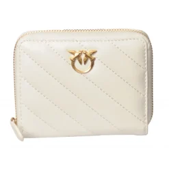 Pinko - Taylor V Quilt Wallet - White - Wallet - Made in Italy - Luxury Exclusive Collection - Avvenice