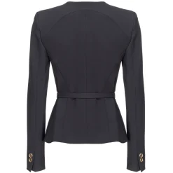 Pinko - Technical Fabric Jacket with Belt - Black - Jacket - Made in Italy - Luxury Exclusive Collection - Avvenice