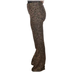 Pinko - Trousers in Zebra Pattern - Black/Brown - Trousers - Made in Italy - Luxury Exclusive Collection - Avvenice