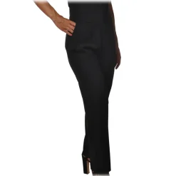 Pinko - Trousers Riprovare High Waist Straight Leg - Black - Trousers - Made in Italy - Luxury Exclusive Collection - Avvenice