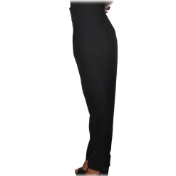 Pinko - Trousers Riprovare High Waist Straight Leg - Black - Trousers - Made in Italy - Luxury Exclusive Collection - Avvenice
