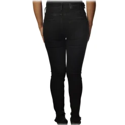 Pinko - Trousers Sabrina23 in Black Denim Skinny Fit - Black - Trousers - Made in Italy - Luxury Exclusive Collection - Avvenice
