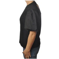 Pinko - T-shirt Bettyboop Round-neck with Balloon Sleeve - Black - T-shirt - Made in Italy - Luxury Exclusive Collection - Avvenice