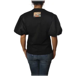 Pinko - T-shirt Bettyboop Round-neck with Balloon Sleeve - Black - T-shirt - Made in Italy - Luxury Exclusive Collection - Avvenice