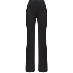 Pinko - Viscose Flare Trousers - Black - Trousers - Made in Italy - Luxury Exclusive Collection - Avvenice