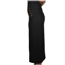 Pinko - Wrap Skirt Goffredo with Slit - Black - Skirt - Made in Italy - Luxury Exclusive Collection - Avvenice