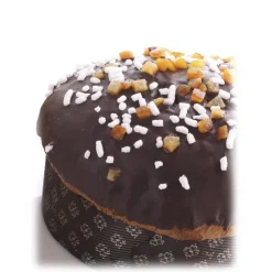 Pistì - Artisan Panettone with Red Orange Covered with Dark Chocolate 70% - Hand Wrapped Artisan Panettone - Avvenice