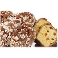 Pistì - Artisan Panettone with Almonds - Hand Wrapped Artisan Panettone - 1000 g - Avvenice