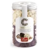 Pistì - Chiccosi Mix - Quadrelli Sicilian Figs Beans Covered with Chocolate - Fine Pastry in Jar - Avvenice