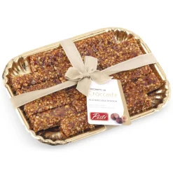 Pistì - Crunchy Tocchetti with Hazelnuts from Sicily - Fine Pastry in Elegance Tray - Avvenice