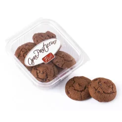 Pistì - Kuki - Almond Sicilian Cookies with Extra Dark Chocolate 70 % - Fine Pastry in Open and Close Box - Avvenice