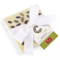 Pistì - Quadrotto Chocolate - White Chocolate with Whole Pistachios - Fine Pastry Hand Wrapped - Avvenice