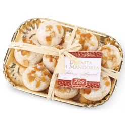 Pistì - Sicilian Almond Paste with Mandarin - Fine Pastry in Elegance Tray - Avvenice