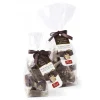 Pistì - Soft Nougat Chunks with Sicilian Almond Covered with Dark Chocolate - Fine Pastry in Envelope with Bow - 200 g - Avvenice