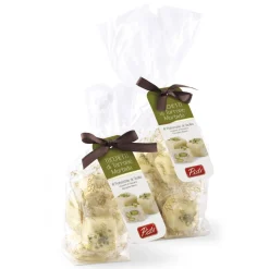 Pistì - Soft Nougat Chunks with Sicilian Pistachio Covered with White Chocolate - Fine Pastry in Envelope with Bow - 100 g - Avvenice