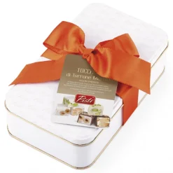 Pistì - Soft Nougat Sicilian Chunks Mixed - Fine Pastry in Blanca Gift Box - Avvenice