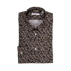 Poggianti 1985 - Autumn Fantasy Shirt with Italian Collar - Handmade in Italy - New Luxury Exclusive Collection - Avvenice