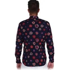 Poggianti 1985 - Blue Soft Collar Fantasy Shirt - Handmade in Italy - New Luxury Exclusive Collection - Avvenice