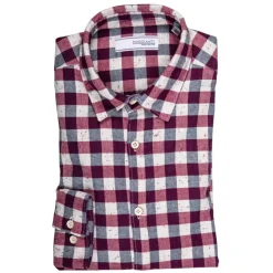 Poggianti 1985 - Checked Flannel Shirt - Handmade in Italy - New Luxury Exclusive Collection - Avvenice