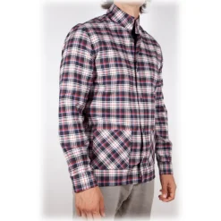 Poggianti 1985 - Checked Shirt - Handmade in Italy - New Luxury Exclusive Collection - Avvenice
