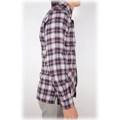 Poggianti 1985 - Checked Shirt - Handmade in Italy - New Luxury Exclusive Collection - Avvenice