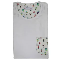 Poggianti 1985 - Cotton T-Shirt 820-01 White - Handmade in Italy - New Luxury Exclusive Collection - Avvenice