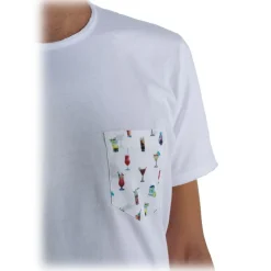 Poggianti 1985 - Cotton T-Shirt 820-01 White - Handmade in Italy - New Luxury Exclusive Collection - Avvenice