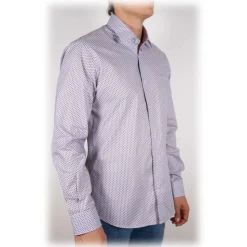 Poggianti 1985 - Fancy French Collar Shirt - Handmade in Italy - New Luxury Exclusive Collection - Avvenice