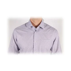 Poggianti 1985 - Fancy French Collar Shirt - Handmade in Italy - New Luxury Exclusive Collection - Avvenice