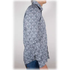 Poggianti 1985 - Fancy French Collar Shirt - Handmade in Italy - New Luxury Exclusive Collection - Avvenice