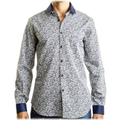 Poggianti 1985 - Fancy Shirt Collar and Cuffs in Contrast - Handmade in Italy - New Luxury Exclusive Collection - Avvenice